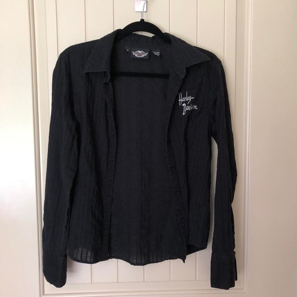 Harley Davidson button up shirt - Picture 1 of 3